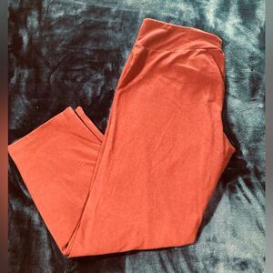 Women with Control Burgundy High Waist Elastic Pants size Large Petite